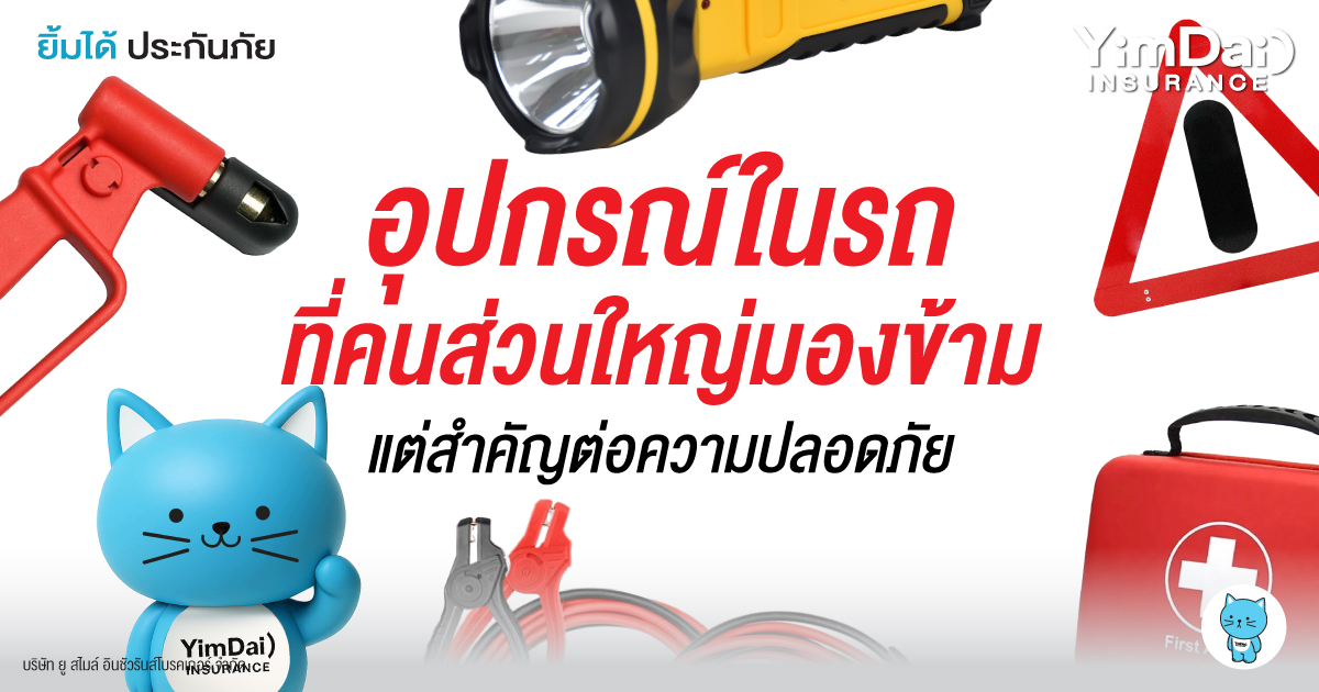 อุปกรณ์ในรถที่คนส่วนใหญ่มองข้าม แต่สำคัญกับความปลอดภัย
