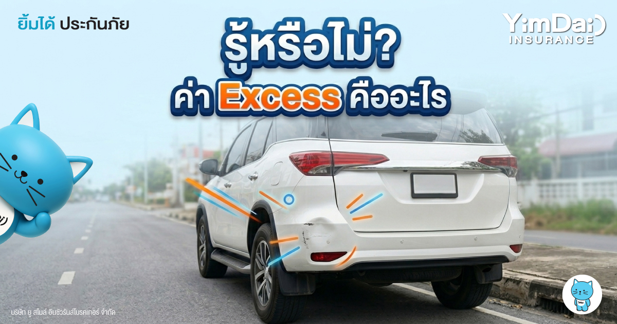 รู้หรือไม่? &ldquo;ค่า Excess&rdquo; คืออะไร ทำไมคนทำประกันรถยนต์ต้องรู้