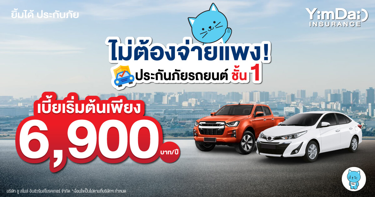 จะทำประกันภัยรถยนต์ชั้น 1 ไม่ต้องจ่ายแพง!